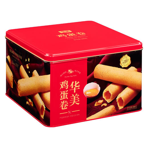 华美华美鸡蛋卷（方罐）268g 商品图1