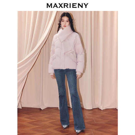 玛克门店发货：MAXRIENY甜美学院风绒羽绒服(货号:MF86DC506) 商品图0