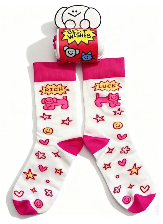 成都丨一只脏猴丨BEST WISHES袜子 商品图0