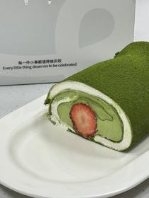 抹茶草莓千层卷