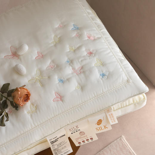 自然醒双层蝶梦蚕丝枕XK 商品图7