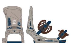 26/27BURTON固定器M MALAVITA WARM GRAY 商品图0