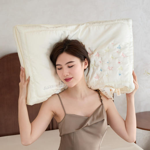 自然醒双层蝶梦蚕丝枕XK 商品图11