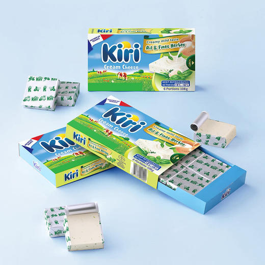 【自提】M 凯芮 法国进口 奶油芝士蒜香味再制干酪 432克(108克x4) 商品图3