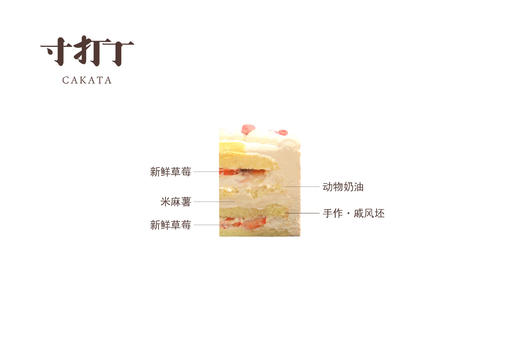 生日快乐·可爱多乐多丨草莓米麻薯蛋糕（可备注少糖） 商品图4