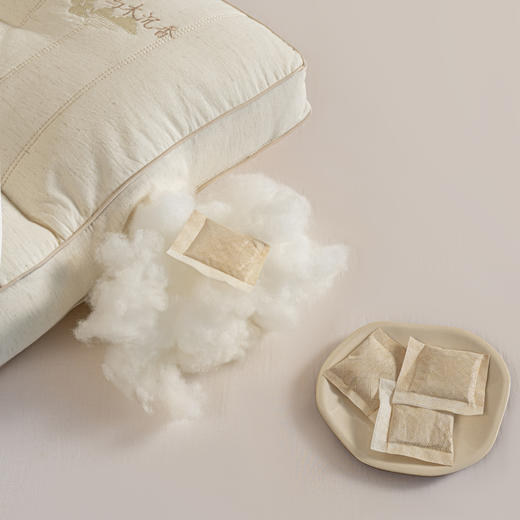 自然醒亚麻沉香乌木蚕丝牵引枕XK 商品图14