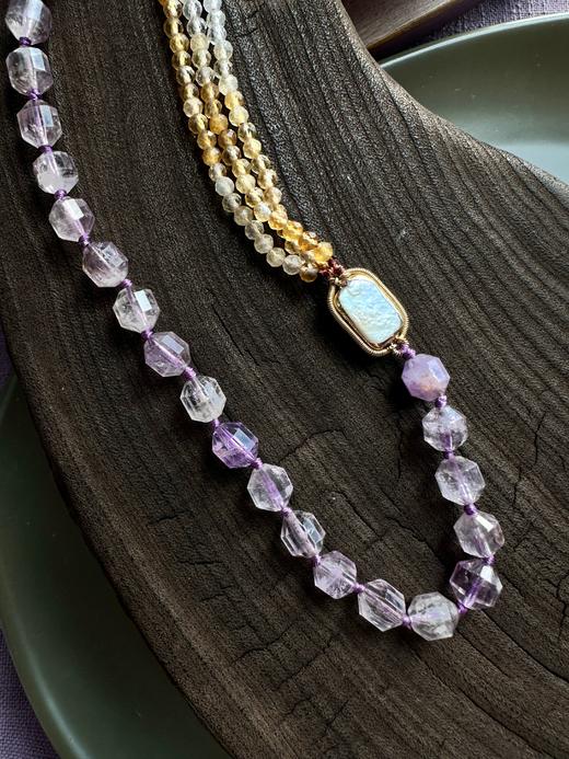 SpoiledBrat Jewelry紫水晶 渐变黄水晶长链/多层手链 商品图3