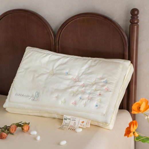 自然醒双层蝶梦蚕丝枕XK 商品图2