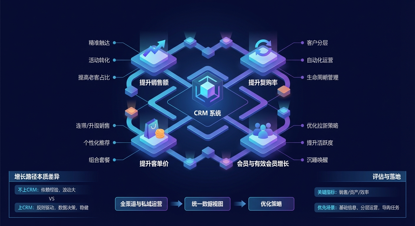 CRM能为零售企业带来哪些核心增长价值？