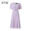EITIE爱特爱醋纤优雅温柔方领大方收腰气质连衣裙2026春季新款8507211 商品缩略图6