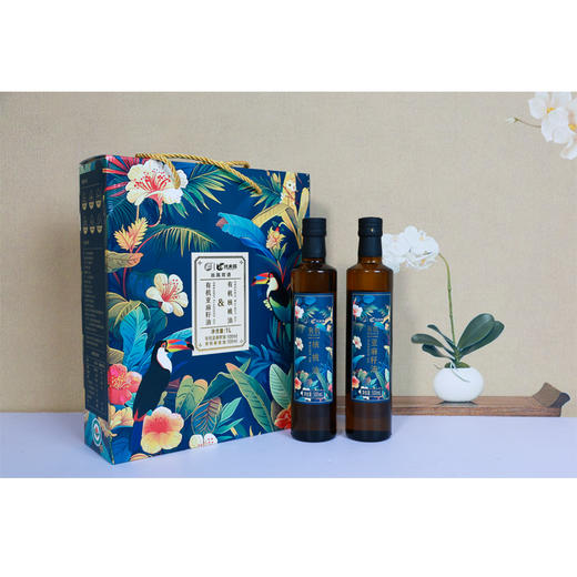 【包邮】丨马年大集·有机丝路双语礼盒装（亚麻籽油500ml+核桃油500ml）【158元/套】丨根据下单顺序排单发货 商品图1
