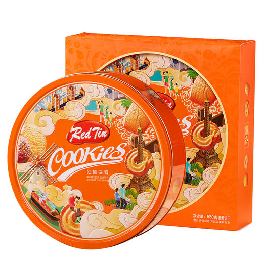 华美红罐曲奇580g 商品图0