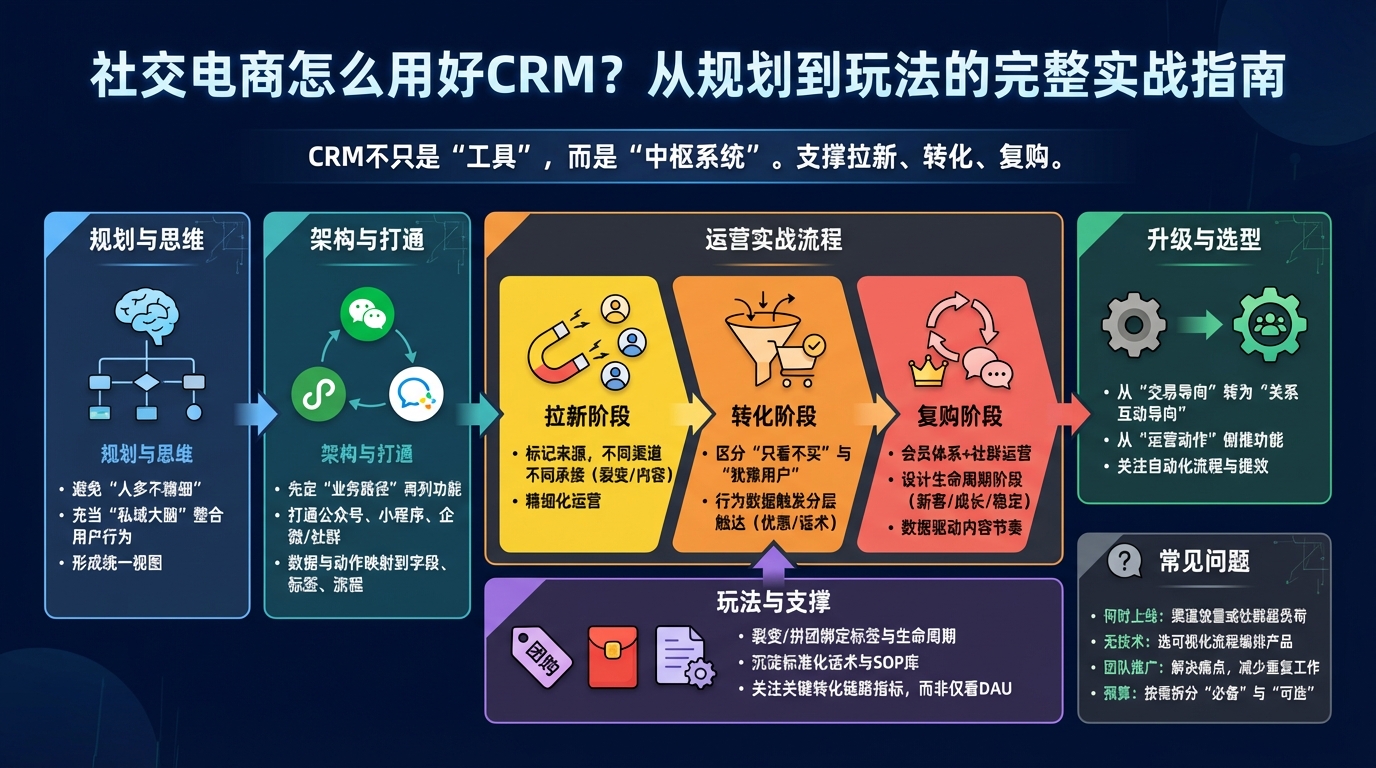 社交电商为什么离不开CRM中台思维？