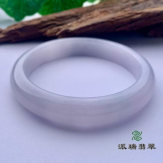 派瑞翡翠 翡翠手镯 糯种 白色 商品图1