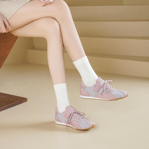 Westory2026年春季平底芭蕾德训运动鞋休闲深口单鞋S26AM50731 商品图1