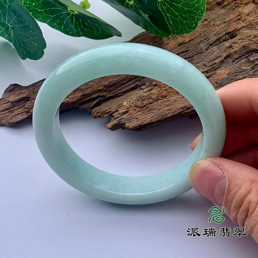 派瑞翡翠 翡翠手镯 糯种 绿色 商品图2