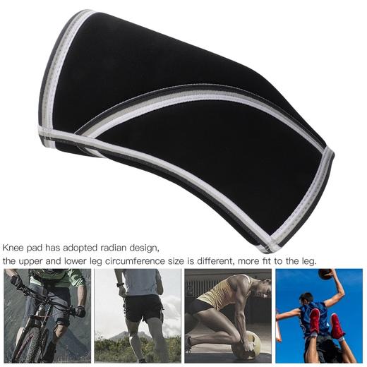 【一对】高品质运动护膝 健身深蹲健美加压护膝 弹性材质 减震保护 预防劳损 商品图3