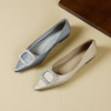 Westory2026年春季尖头平底真丝牛皮单鞋通勤休闲百搭浅口鞋S26AE50761 商品缩略图9
