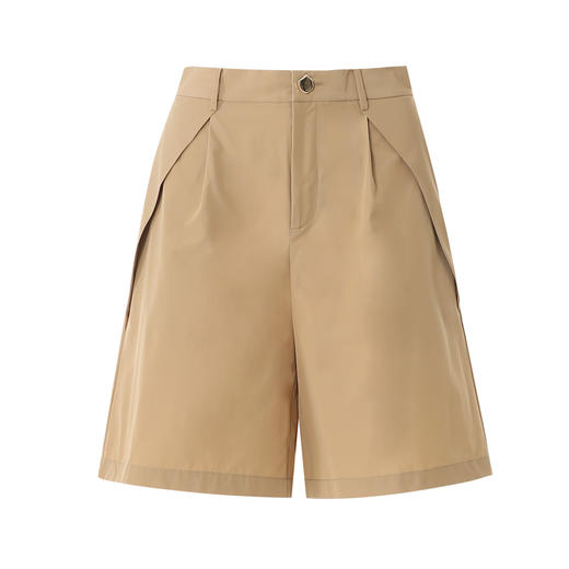 EITIE爱特爱高腰A字时尚直筒显瘦百搭短裤春季新款8105815 商品图5