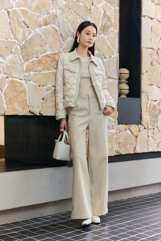 现货 臣禾	【香草白鹅绒服】翻领短款【90白鹅绒】拼接羽绒服	JZ254070575 商品图10