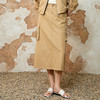 EITIE爱特爱舒适直筒抽绳松紧腰休闲显瘦半身裙春季新款8106811 商品缩略图3