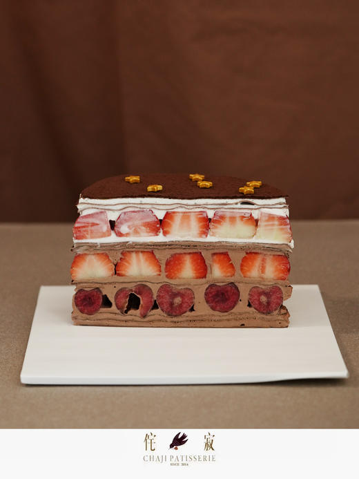 草莓樱桃巧克力千层蛋糕 商品图4