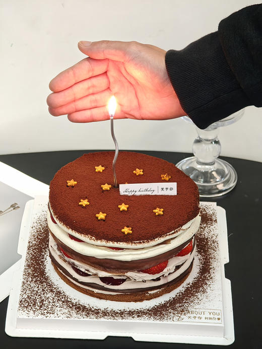 星星草莓巧克力千层 商品图0