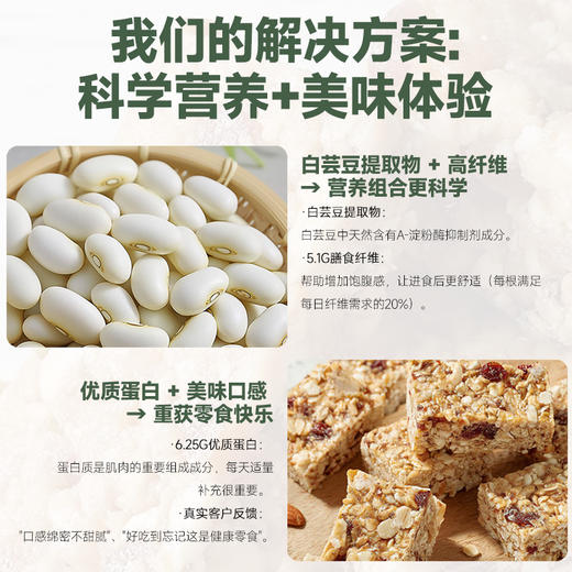 元棠素 白芸豆高纤蛋白棒 商品图1