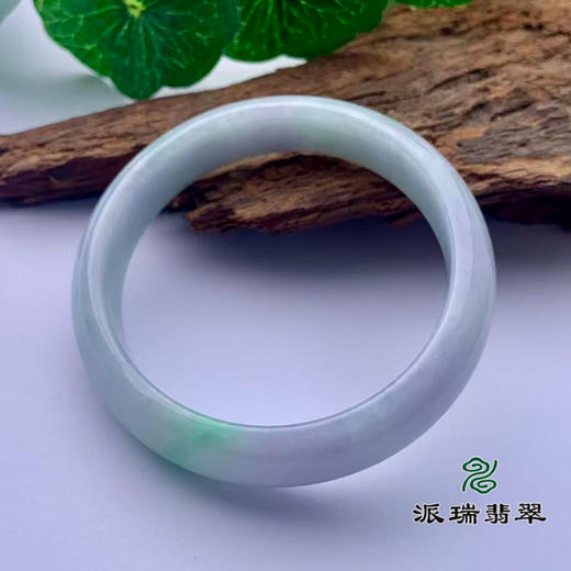 派瑞翡翠 翡翠手镯 糯种 绿色 商品图2