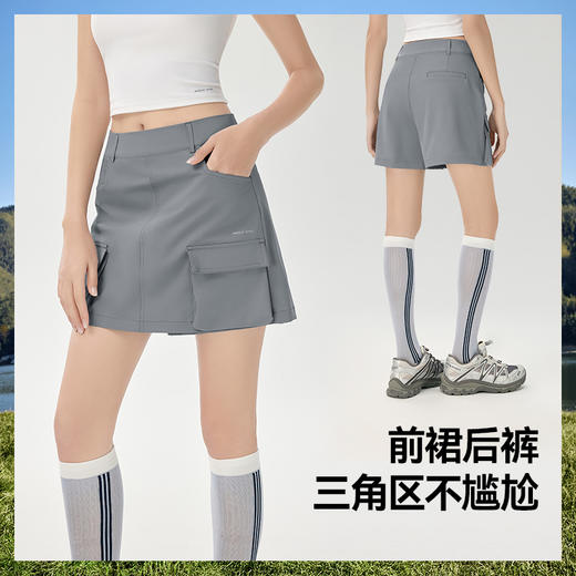 MOLYVIVI魔力薇薇2026夏季新款软弹冰工装裙健身网球羽毛球防晒速干半身裤裙 商品图2