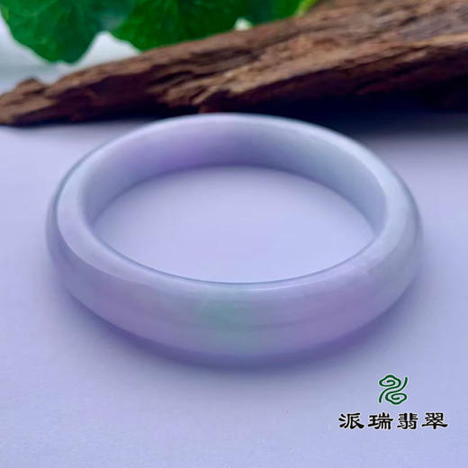 派瑞翡翠 翡翠手镯 糯种 春彩 商品图3