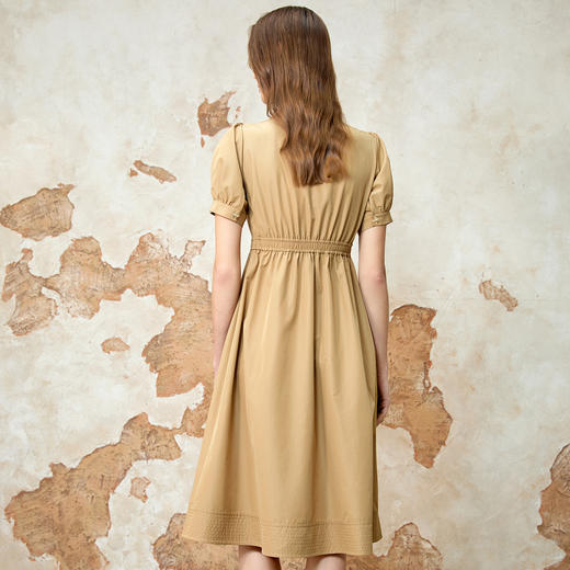 EITIE爱特爱春季新款时尚休闲显瘦收腰连衣裙8107819 商品图4