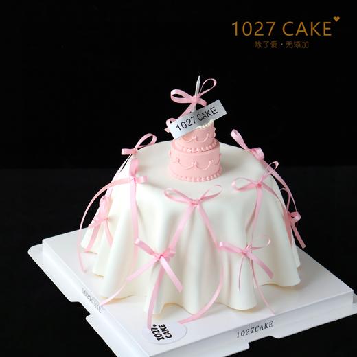 1027CAKE  | 桌布蛋糕  丝带蝴蝶结 商品图0