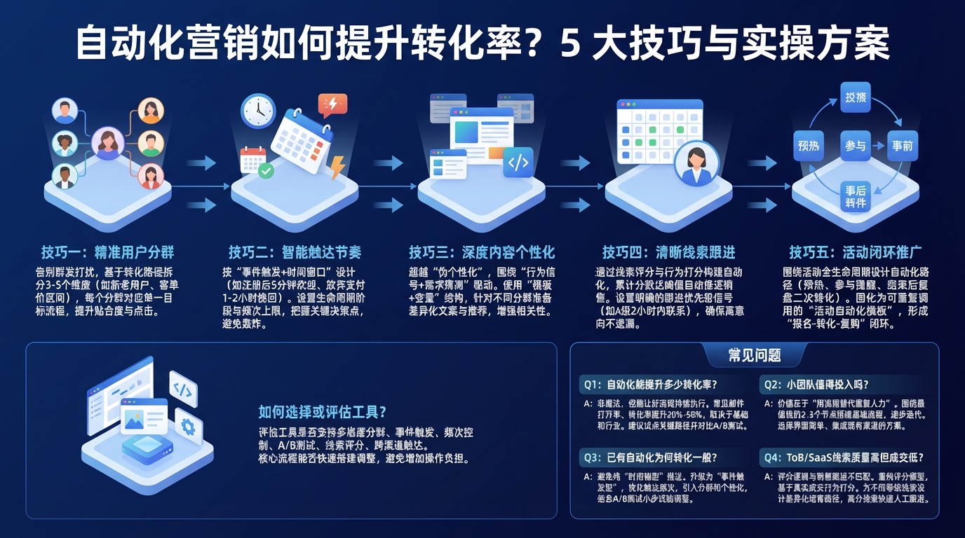 技巧一：用户分群不细，自动化就等于“自动打扰”？