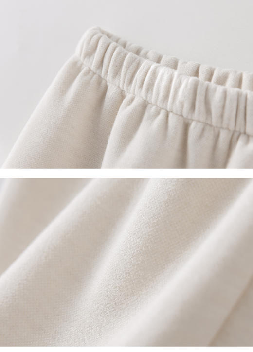 臣禾	【醋酸懒人裤】松紧腰一片式裁剪无口袋直筒裤休闲裤	JZ261060175 商品图5