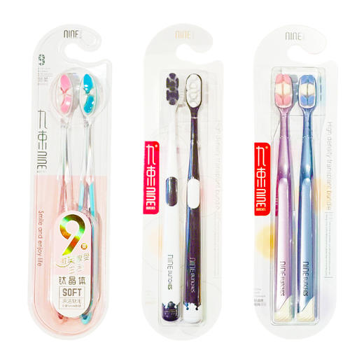 TCH九束劲爽|炭清新竹炭|纤羽柔护龈牙刷(双支装) 商品图5