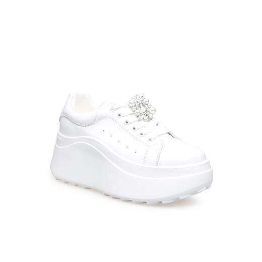 豪麟名鞋迪嘉女鞋时尚休闲鞋牛皮革DJJGA61WX010白色 商品图0