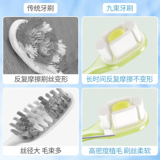 TCH九束亲柔牙刷(单支装)（下单请备注颜色，无备注随机发） 商品图3