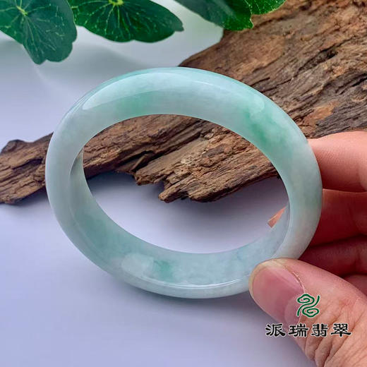 派瑞翡翠 翡翠手镯 糯种 绿色 商品图1