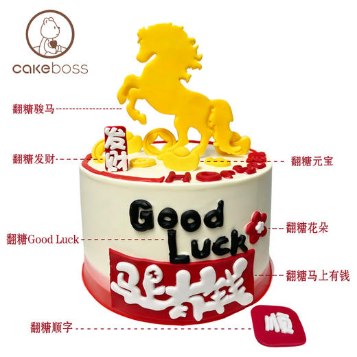 马年限定“马上有钱”水果奶油蛋糕 仅限北京 商品图4
