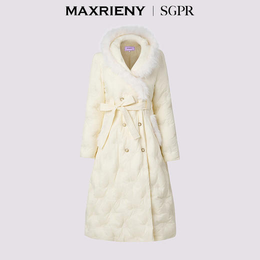 玛克门店发货：MAXRIENY精致贵雅毛边羽绒服货号:MS85DC506) 商品图3