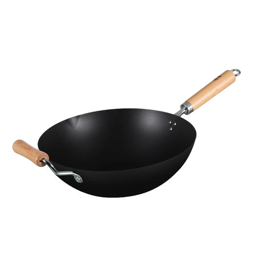 美思工房精釜中式炒锅铁锅34厘米 商品图0