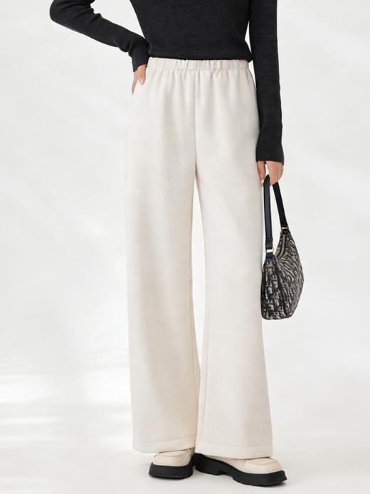 臣禾	【醋酸懒人裤】松紧腰一片式裁剪无口袋直筒裤休闲裤	JZ261060175 商品图0