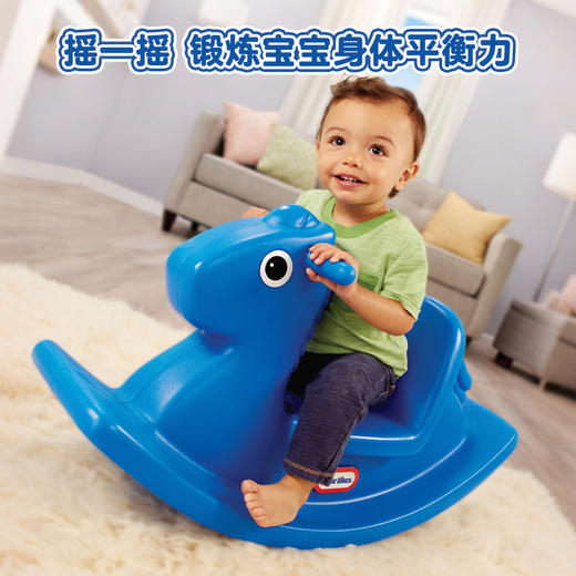 小泰克littletikes 摇摇马-蓝色紫红色RockingHorse-Yellow 商品图3