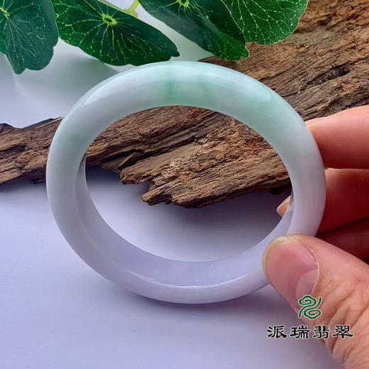 派瑞翡翠 翡翠手镯 糯种 绿色 紫色 商品图1