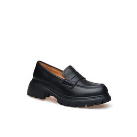 豪麟名鞋奥莱迪嘉女鞋乐福鞋牛皮革DJXXO61WS203黑色  原价1960元