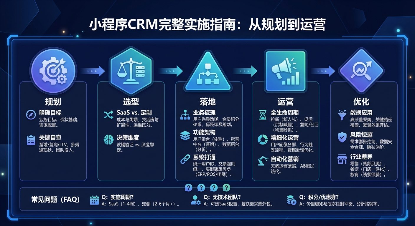 小程序CRM实施前，先想清楚哪些关键目标？