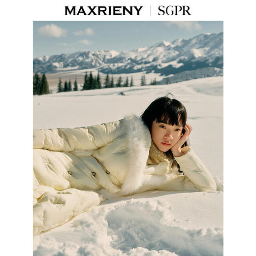玛克门店发货：MAXRIENY精致贵雅毛边羽绒服货号:MS85DC506) 商品图2