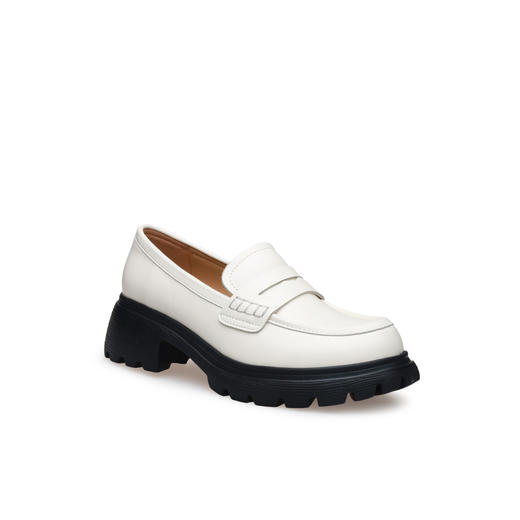 豪麟名鞋奥莱迪嘉女鞋乐福鞋牛皮革DJXXO61WS203白色  原价1960元 商品图0