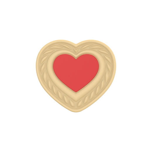 【Something Sweet 甜】爱心曲奇 POPGRIP泡泡骚手机粘贴式气囊支架 Popout异形系列 红色 食玩 商品图2